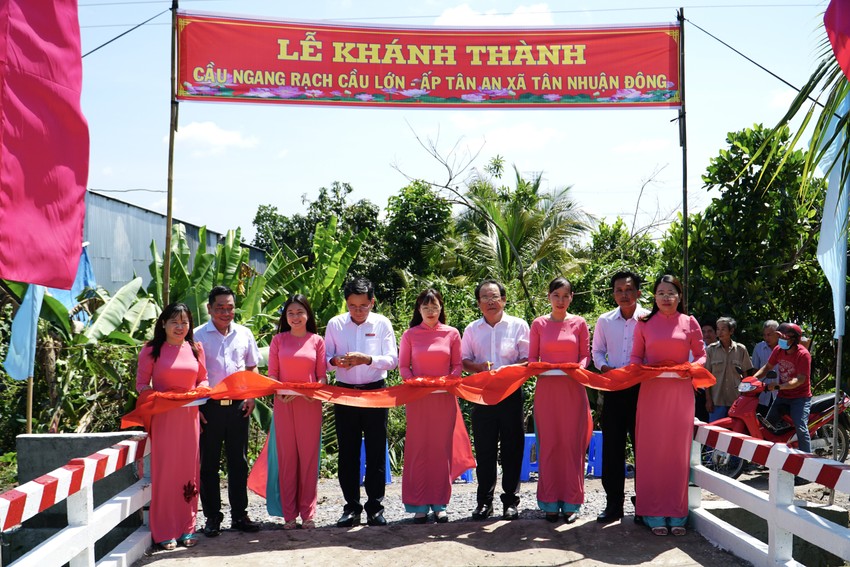 Khánh thành Cầu Ngang Rạch Cầu Lớn tại Đồng Tháp