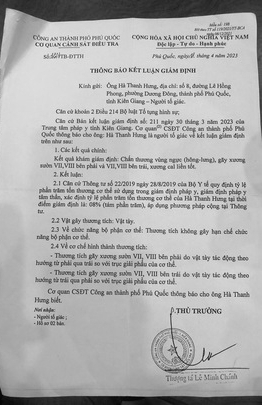 1 công dân ở Phú Quốc tố giác "bị đánh gãy 4 xương sườn", Công an tỉnh chỉ đạo làm rõ