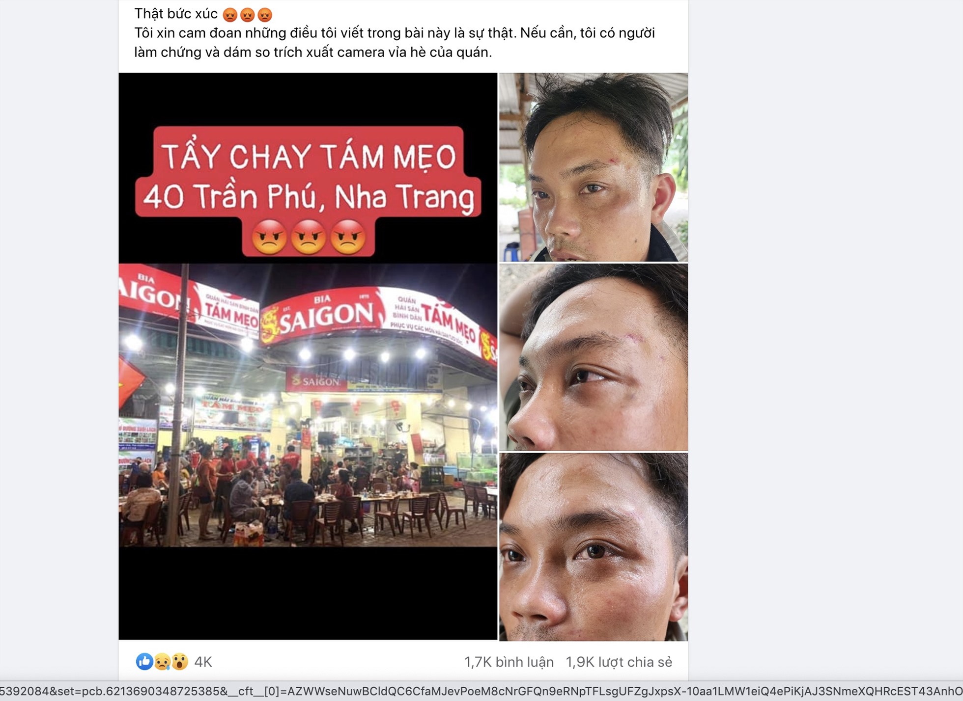 Làm rõ vụ "tẩy chay" quán hải sản ở Nha Trang vì đánh du khách
