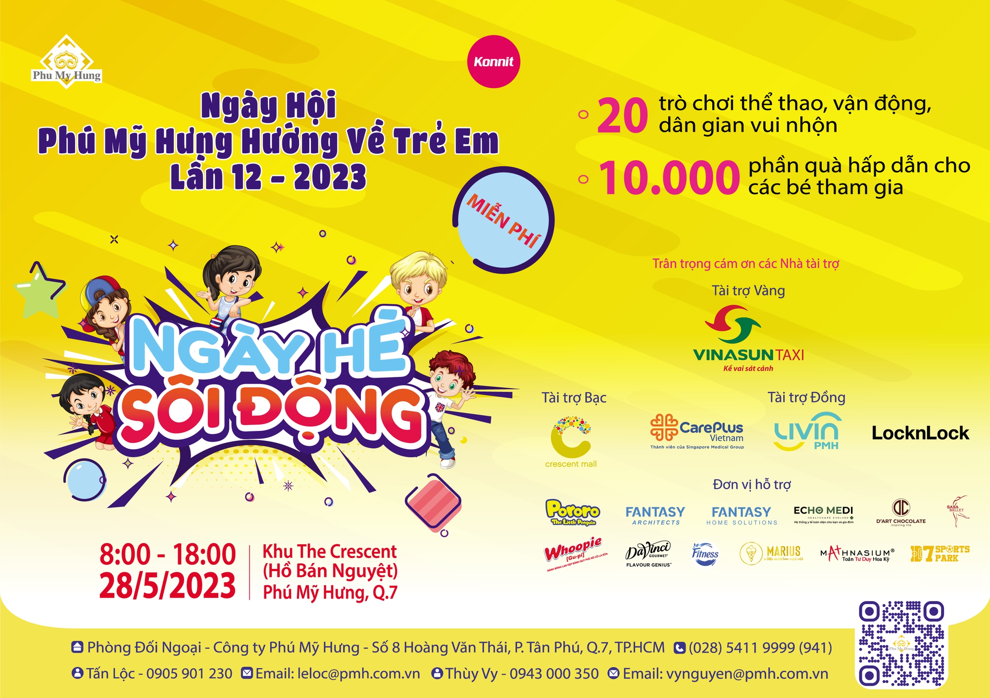 Ng&agrave;y hội Ph&uacute; Mỹ Hưng hướng về trẻ em lần 12-2023: Ng&agrave;y h&egrave; s&ocirc;i động - Ảnh 1.