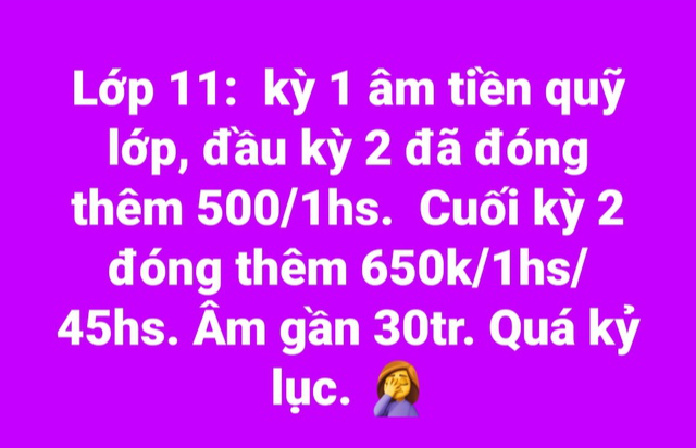 Diễn biến mới vụ: Gần h&egrave;, l&ugrave;m x&ugrave;m việc một lớp học bất ngờ bị &acirc;m 30 triệu đồng tiền quỹ? - Ảnh 2.