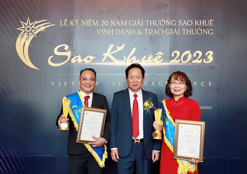 Agribank giành “cú đúp” tại giải thưởng Sao Khuê 2023