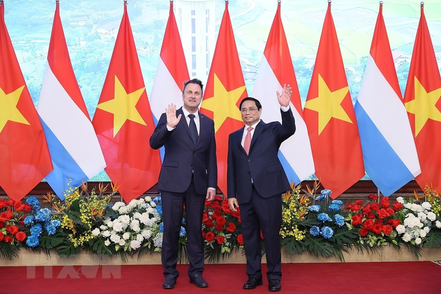 Thủ tướng Phạm Minh Ch&iacute;nh đ&oacute;n, hội đ&agrave;m với Thủ tướng Luxembourg - Ảnh 12.