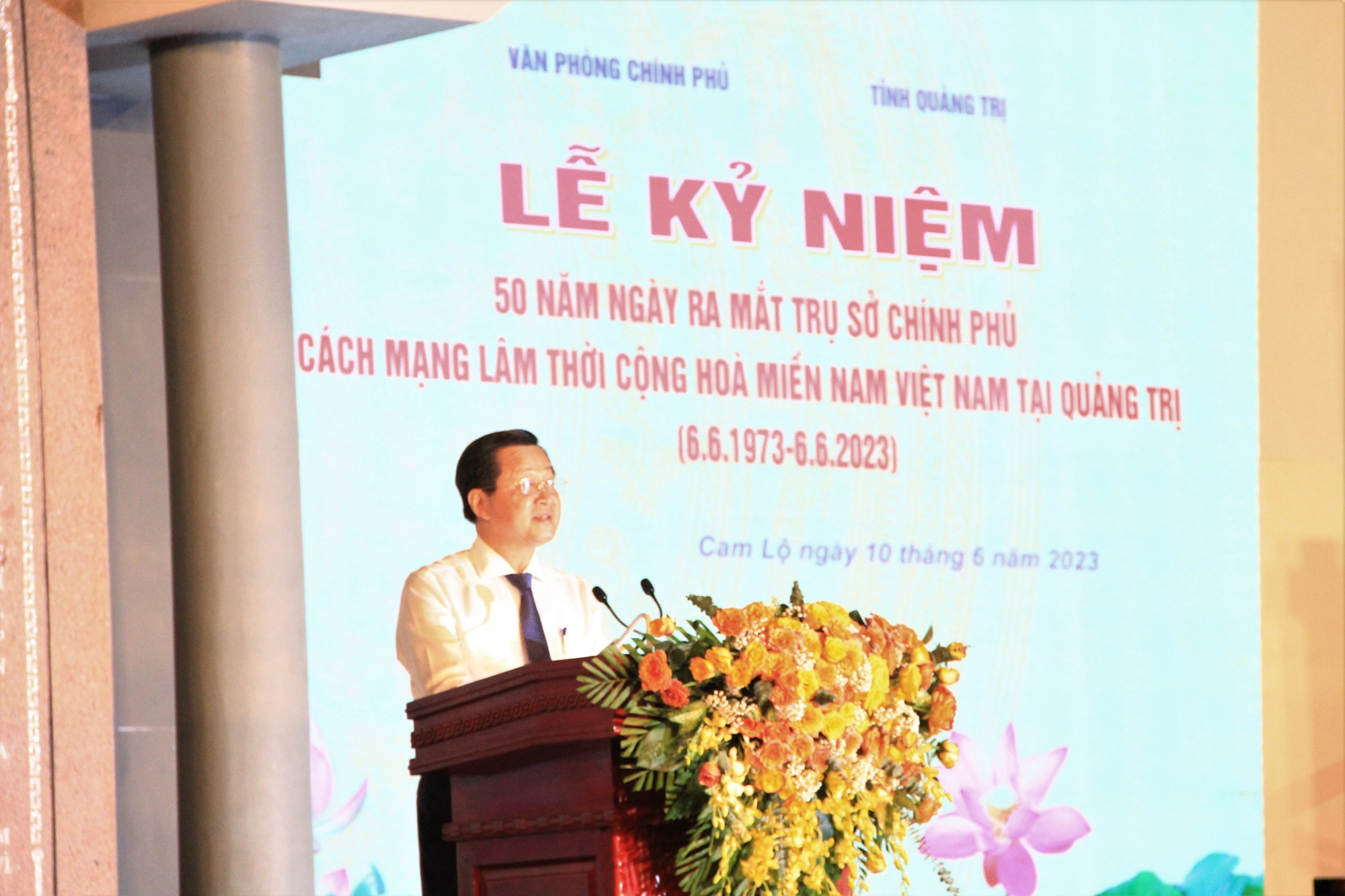 Kỷ niệm 50 năm ng&agrave;y ra mắt Trụ sở Ch&iacute;nh phủ c&aacute;ch mạng l&acirc;m thời Cộng h&ograve;a miền Nam Việt Nam - Ảnh 3.