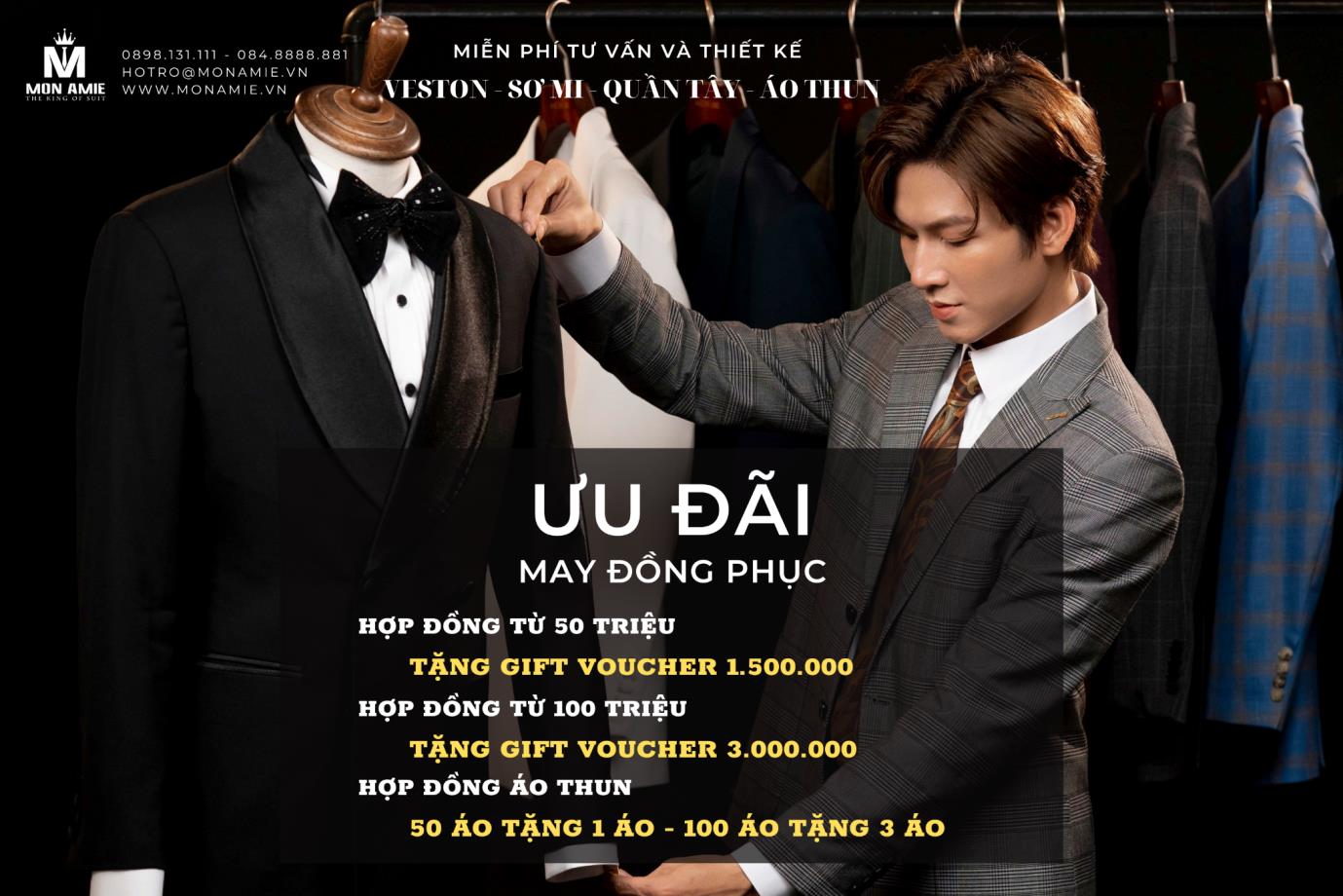 Mon Amie ưu đãi lớn dành cho các khách hàng doanh nghiệp may đồng phục
