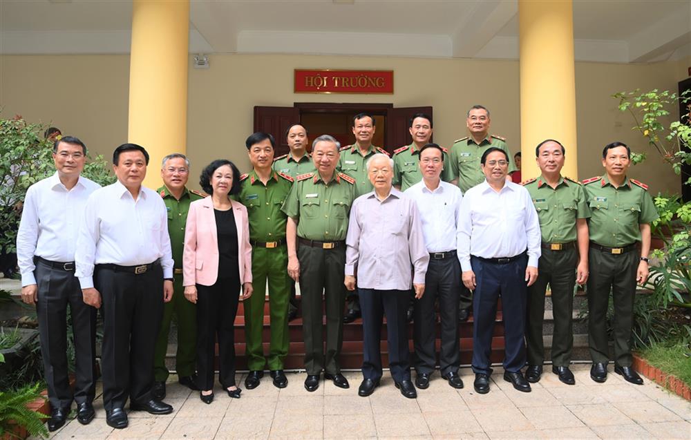 Tổng Bí thư, Chủ tịch nước, Thủ tướng dự hội nghị Đảng ủy Công an Trung ương