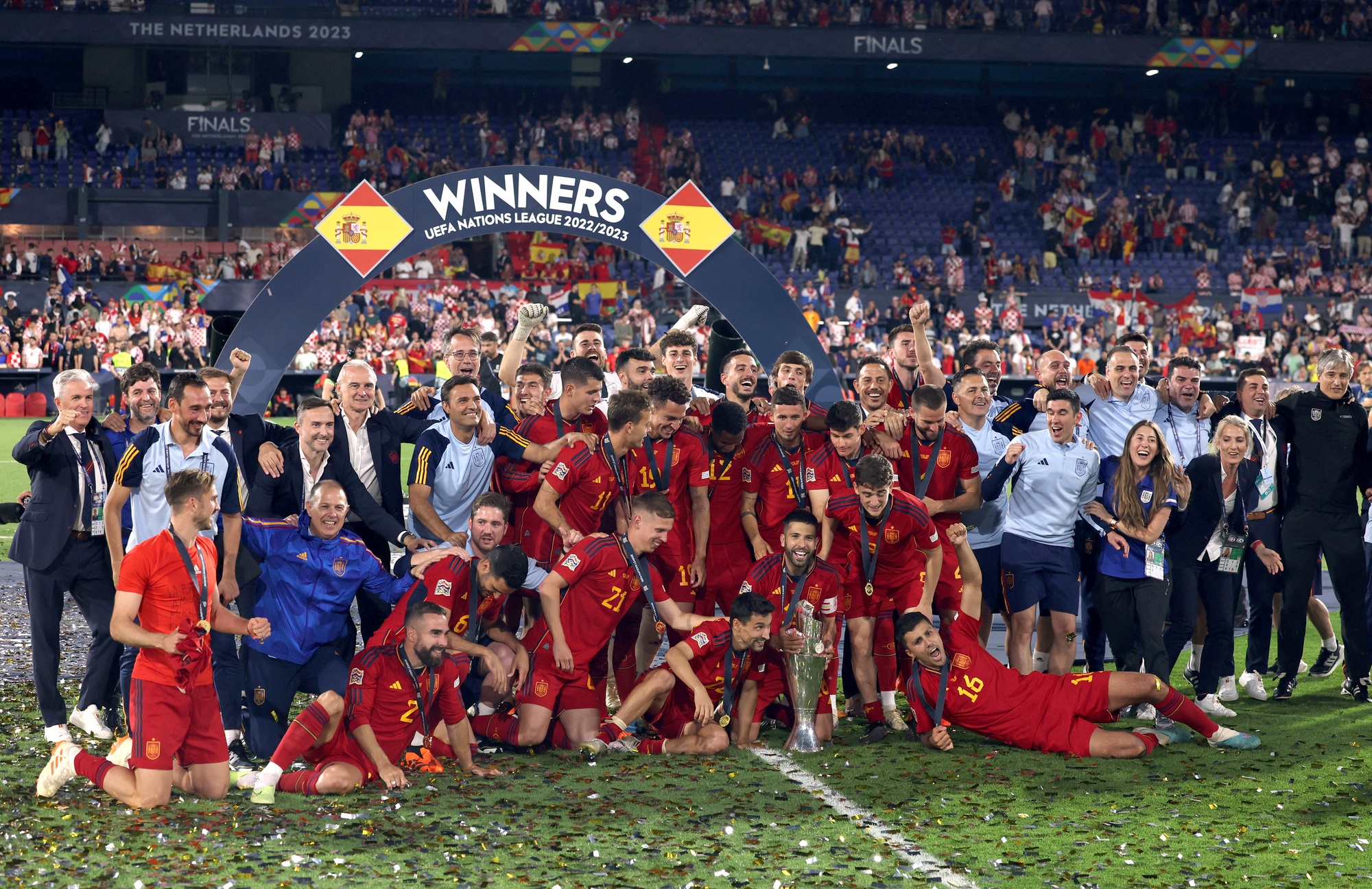 Hạ Croatia ở loạt 11 m, Tây Ban Nha vô địch Nations League 2023