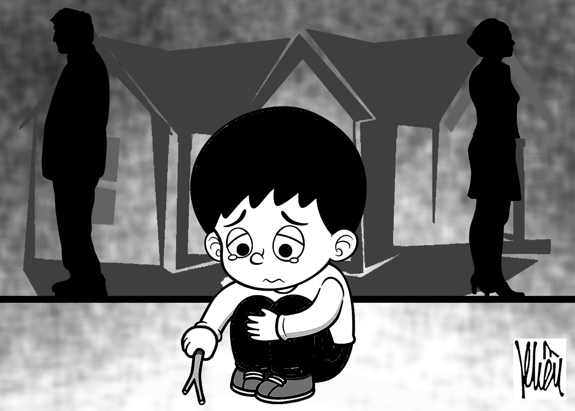 Những đứa trẻ "mắc kẹt" giữa cha mẹ