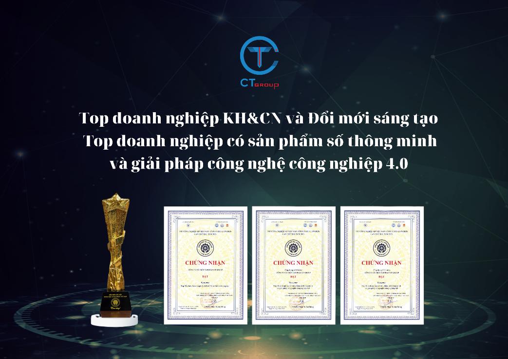 CT Group được vinh danh Top doanh nghiệp Khoa học và Công nghệ tiêu biểu đổi mới sáng tạo