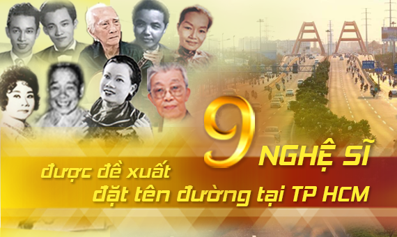9 nghệ sĩ được đề xuất đặt tên đường: Một thời lừng lẫy