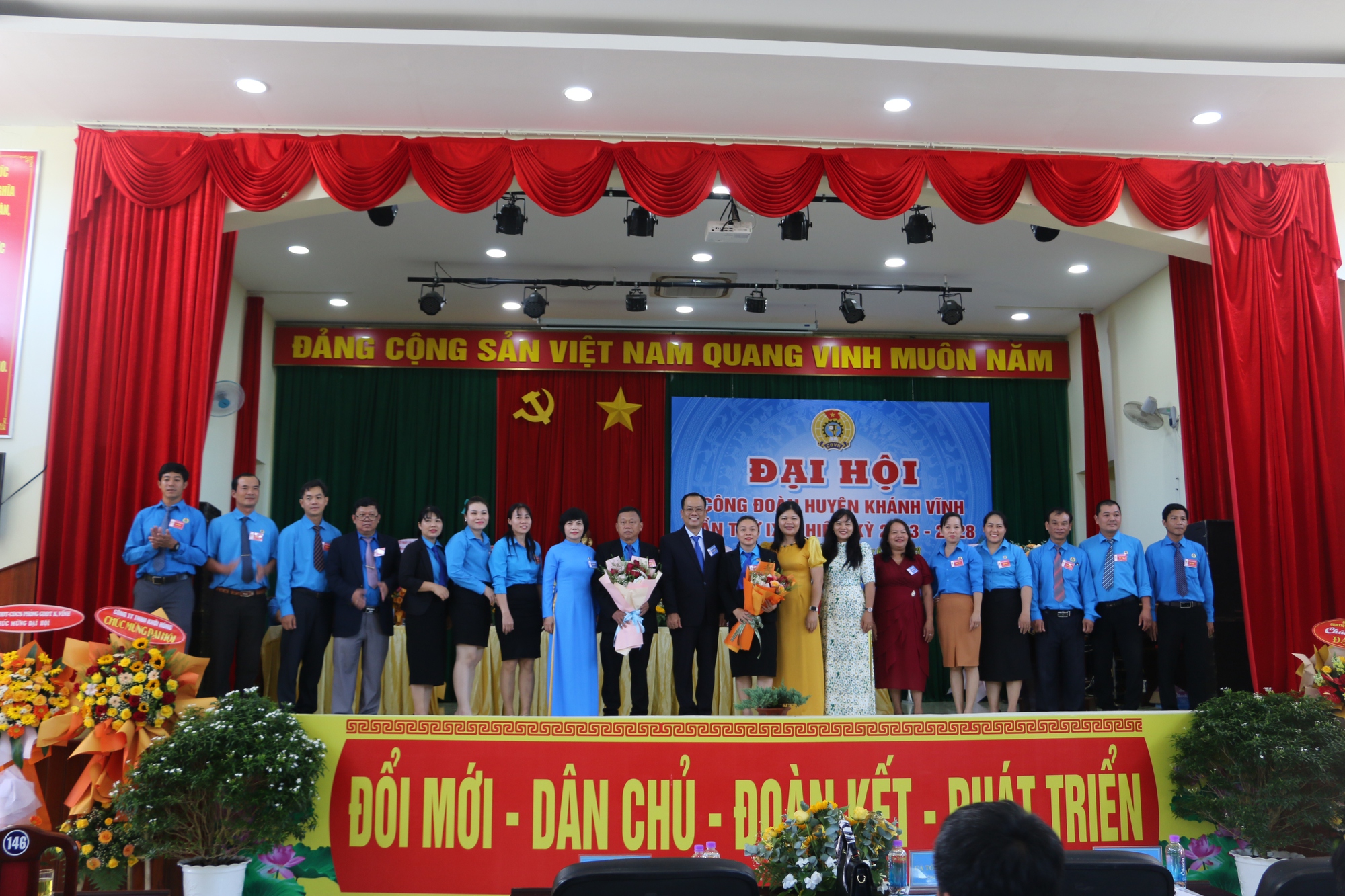 C&ocirc;ng đo&agrave;n Kh&aacute;nh Vĩnh tổ chức th&agrave;nh c&ocirc;ng Đại hội nhiệm kỳ 2023-2028 - Ảnh 5.