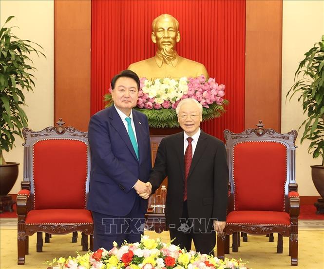 Tổng Bí thư: Quan hệ Việt-Hàn được thử thách qua thời gian, sẽ ngày càng tốt đẹp - Ảnh 6.
