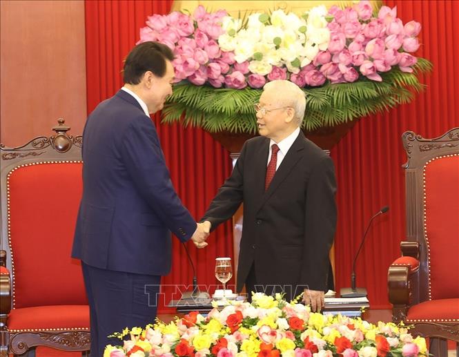 Tổng Bí thư: Quan hệ Việt-Hàn được thử thách qua thời gian, sẽ ngày càng tốt đẹp - Ảnh 4.