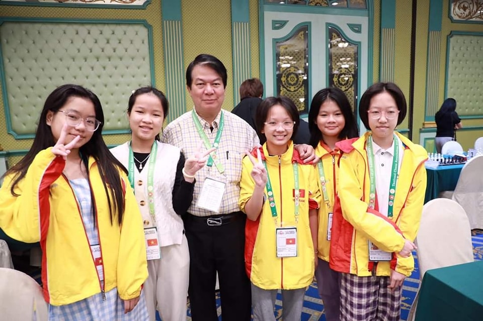 Cờ vua trẻ Việt Nam độc diễn kỳ đ&agrave;i Đ&ocirc;ng Nam &Aacute; 2023 - Ảnh 5.