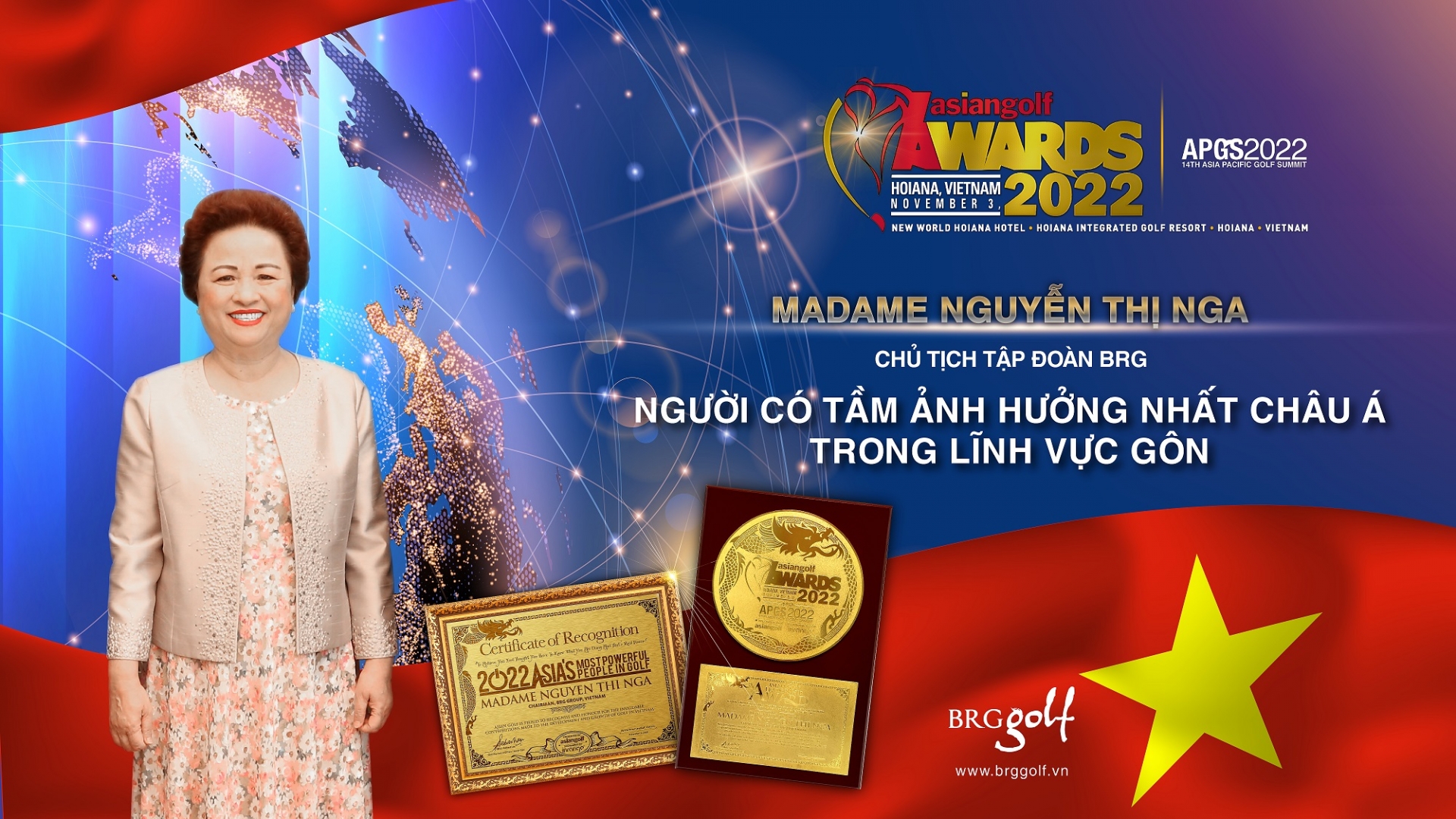 Chủ tịch Tập đo&agrave;n BRG lần thứ 2 được vinh danh Người c&oacute; tầm ảnh hưởng nhất ch&acirc;u &Aacute; trong lĩnh vực golf - Ảnh 2.