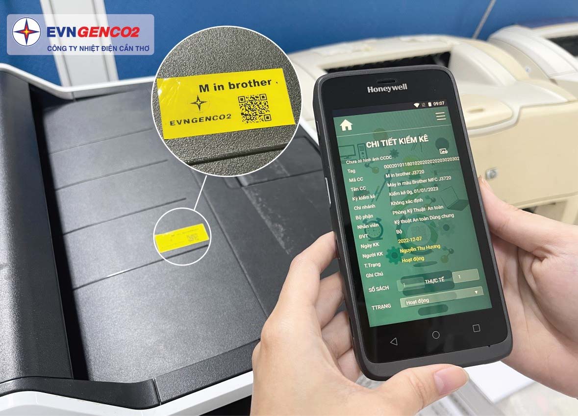 Nhiệt điện Cần Thơ: Chuyển đổi số trong c&ocirc;ng t&aacute;c kiểm k&ecirc; c&ocirc;ng cụ, dụng cụ  - Ảnh 1.