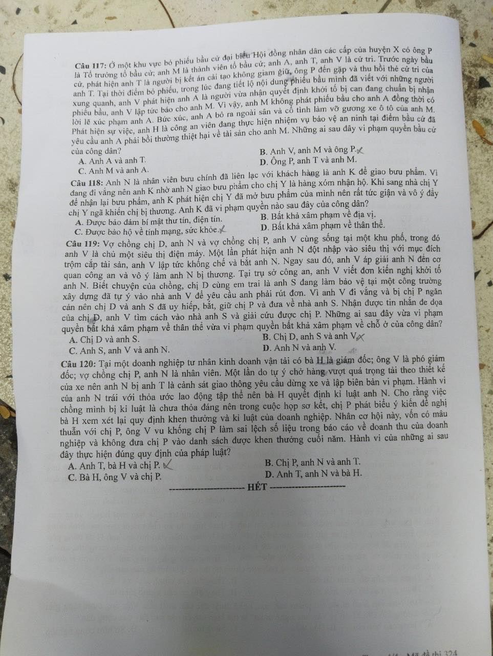 Chi tiết đề thi, giải đề thi môn lịch sử, địa lý, giáo dục công dân - Ảnh 4.