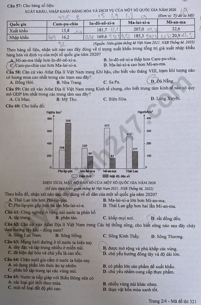 Chi tiết đề thi, giải đề thi môn lịch sử, địa lý, giáo dục công dân - Ảnh 10.