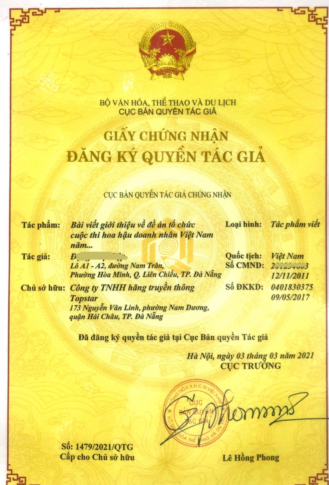 Vụ tr&ugrave;ng t&ecirc;n cuộc thi Hoa hậu Doanh nh&acirc;n Việt Nam: H&atilde;ng truyền th&ocirc;ng Topstar n&oacute;i g&igrave;? - Ảnh 1.