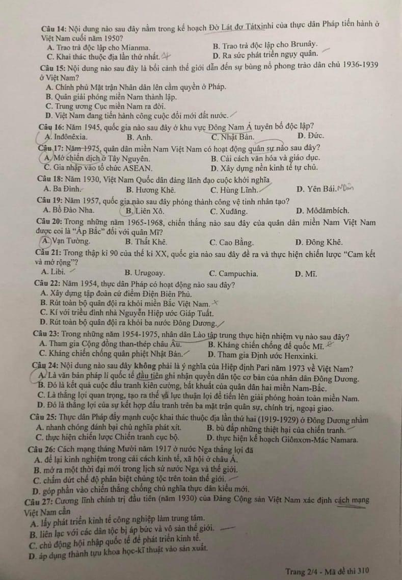 Chi tiết đề thi, giải đề thi môn lịch sử, địa lý, giáo dục công dân - Ảnh 6.