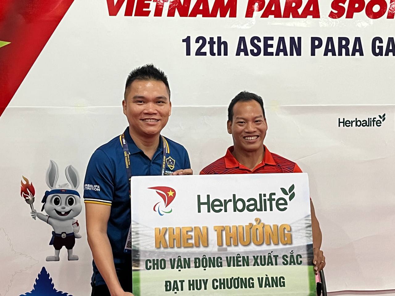 Herbalife Việt Nam thưởng cho vận động viên tại ASEAN Para Games 2023