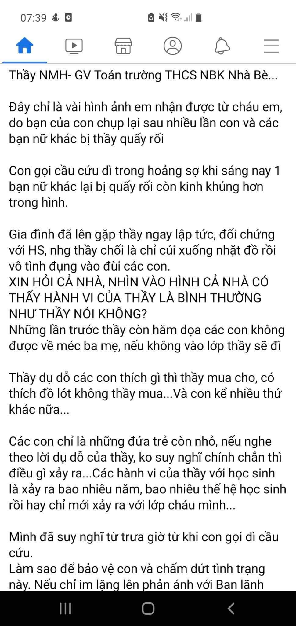 TP HCM: Gi&aacute;o vi&ecirc;n nam bị tố quấy rối nhiều nữ sinh - Ảnh 1.