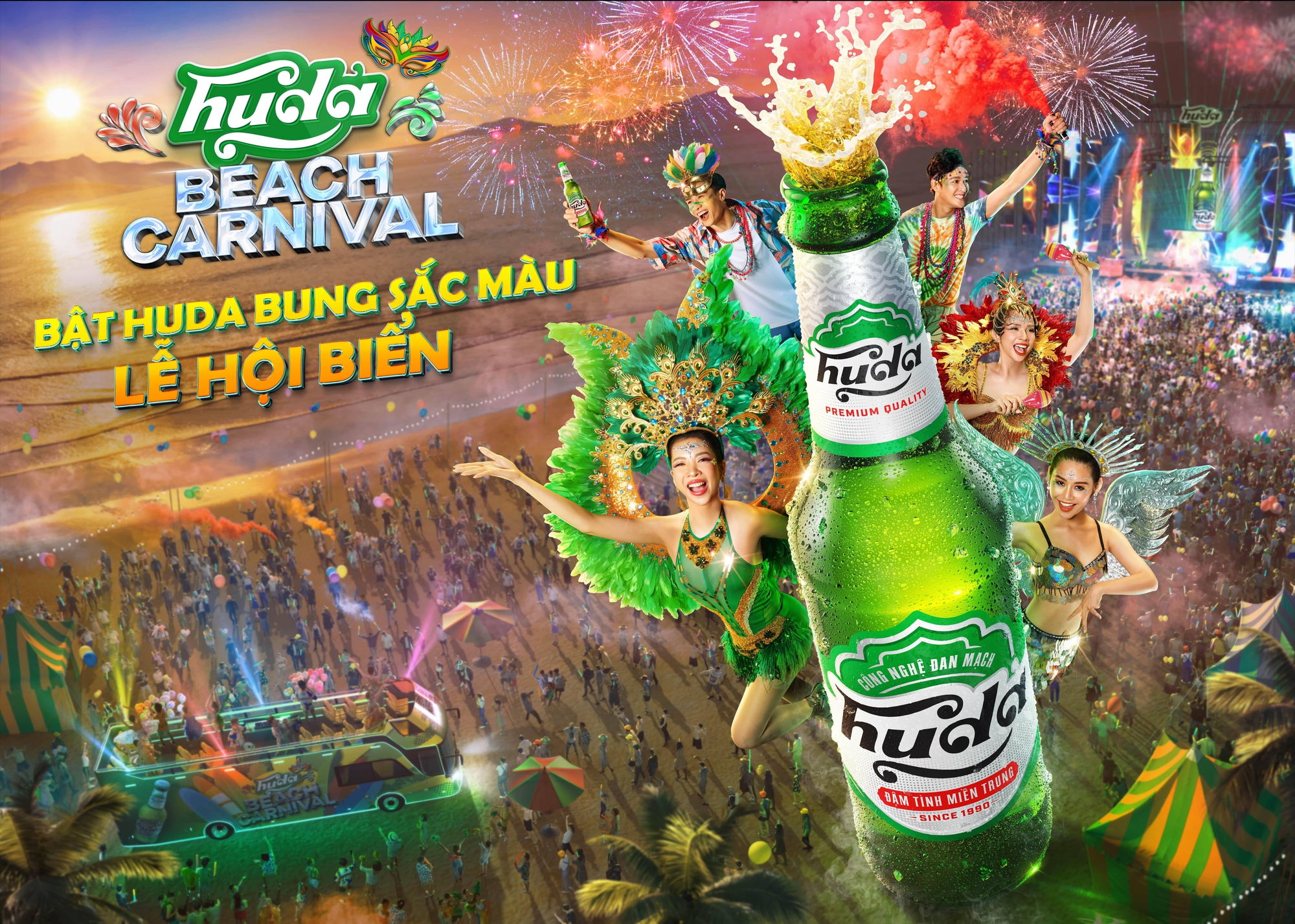 Sơn Thạch, Hoàng Rapper... tham gia biểu diễn tại "Huda Beach Carnival 2023"