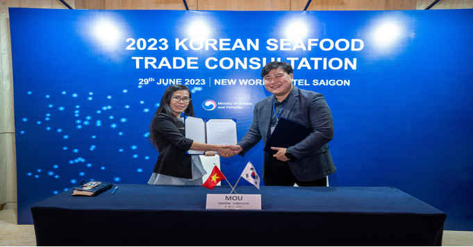 Hội đàm thương mại về thủy hải sản Hàn Quốc 2023 - Ảnh 3.