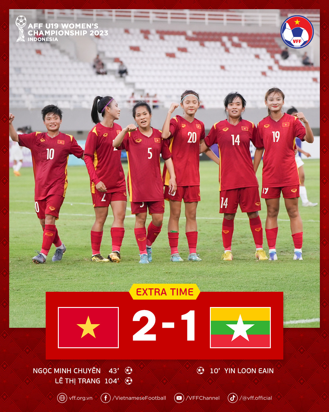 Tuyển nữ Việt Nam gi&agrave;nh v&eacute; đầu ti&ecirc;n v&agrave;o chung kết U19 Đ&ocirc;ng Nam &Aacute; 2023 - Ảnh 5.