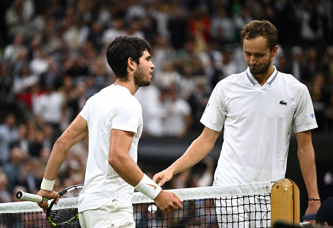 Djokovic tạo mốc mới khi đối đầu Alcaraz ở chung kết Wimbledon - Ảnh 3.