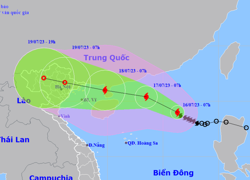 B&atilde;o số 1 ảnh hưởng trực tiếp đến đất liền Việt Nam - Ảnh 1.