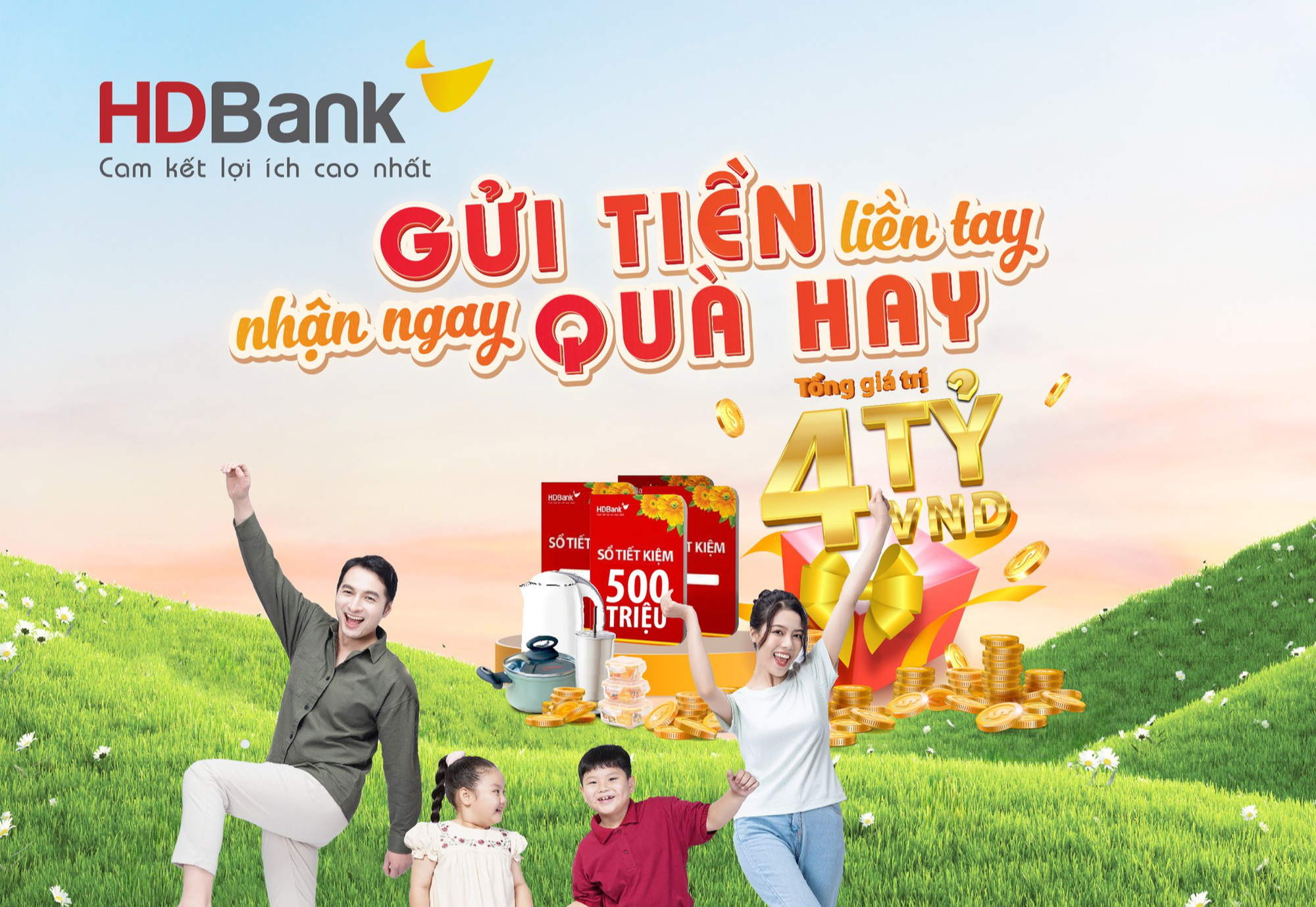 HDBank "ướp lạnh" nắng hè với BST quà tặng gần 4 tỉ đồng cho khách hàng gửi tiết kiệm