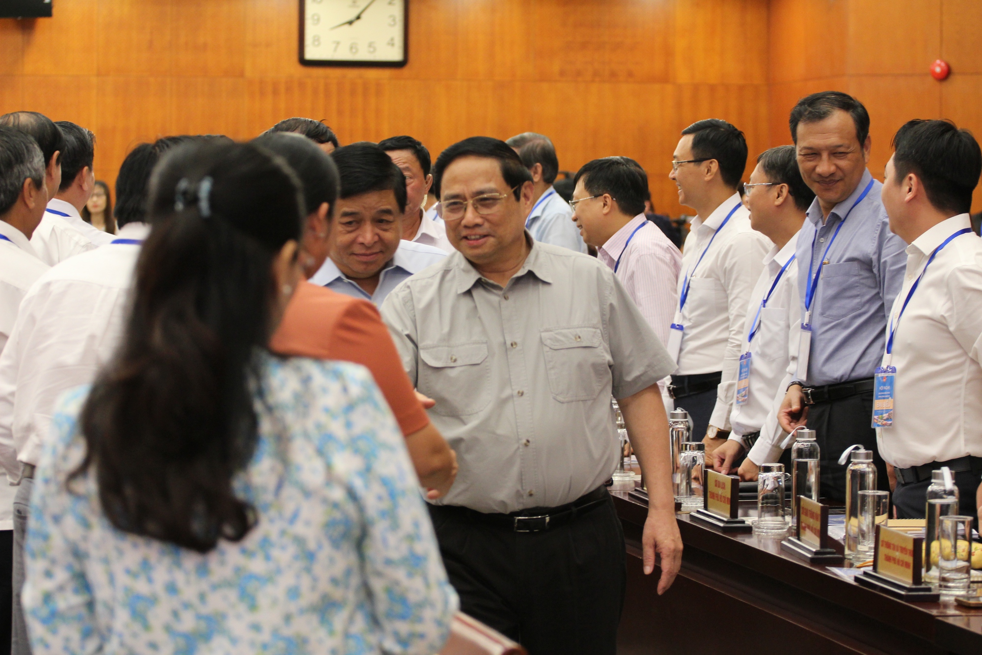 Thủ tướng Phạm Minh Ch&iacute;nh đang chủ tr&igrave; Hội nghị điều phối V&ugrave;ng Đ&ocirc;ng Nam Bộ - Ảnh 4.