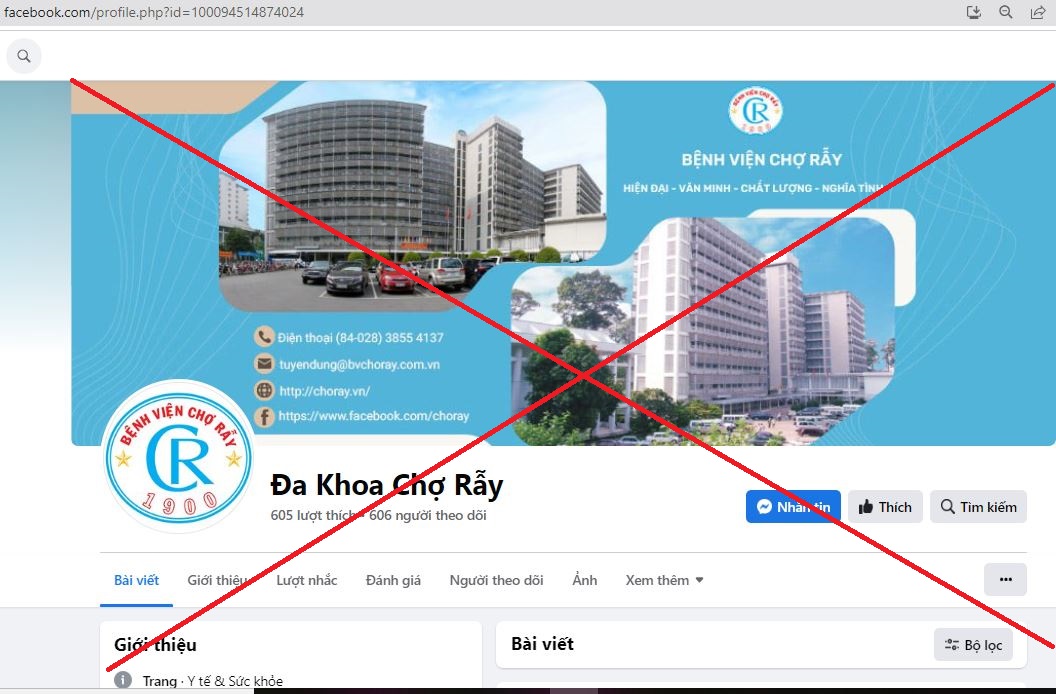 Bệnh viện Chợ Rẫy cảnh báo bị mạo danh