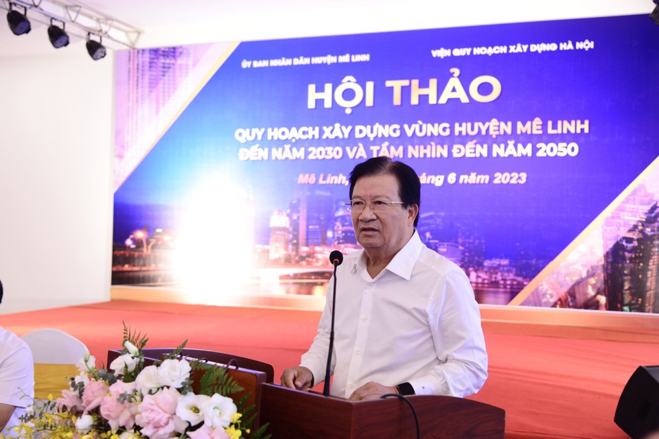 Mê Linh sẽ lên quận hoặc thành phố, rộng cửa đón đại bàng về đầu tư - Ảnh 1.
