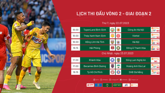Vòng 15 V-League 2023 tối 22 và 23-7: Kịch tính và đáng xem