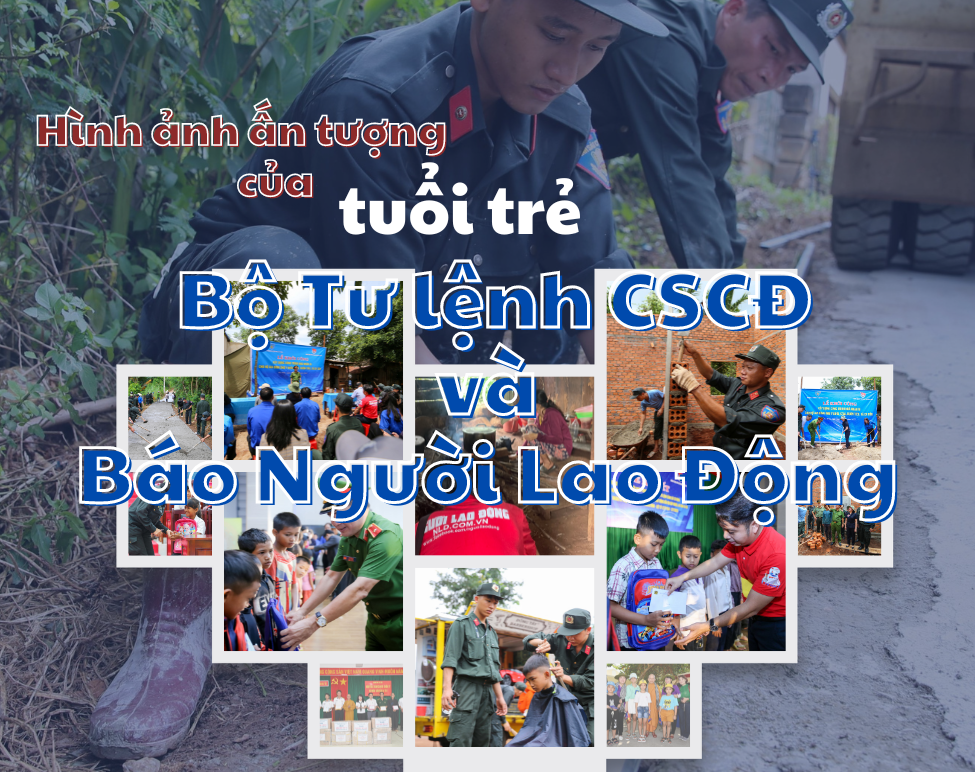 Hình ảnh ấn tượng của tuổi trẻ Bộ Tư lệnh CSCĐ và Báo Người Lao Động tại Đắk Lắk