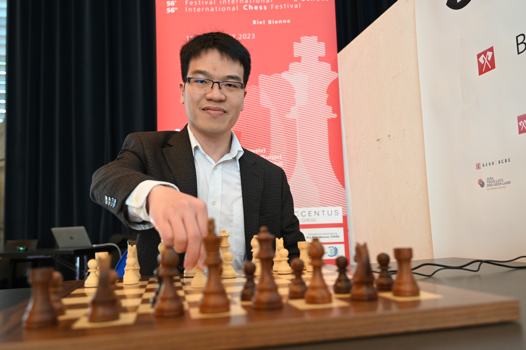 Hạ kỳ thủ số hai Trung Quốc, Lê Quang Liêm tăng tốc đua vô địch Biel Grandmaster