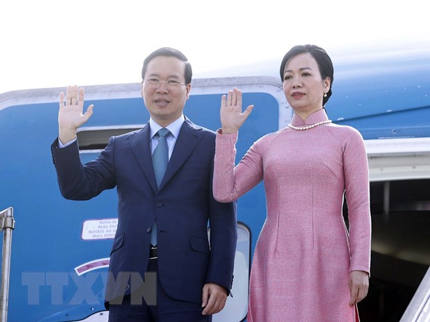 Chủ tịch nước V&otilde; Văn Thưởng gặp mặt kiều b&agrave;o v&agrave; những người bạn &Yacute; th&acirc;n thiết - Ảnh 1.