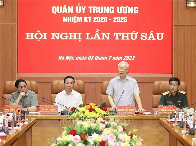 Tổng Bí thư Nguyễn Phú Trọng chủ trì Hội nghị Quân ủy Trung ương