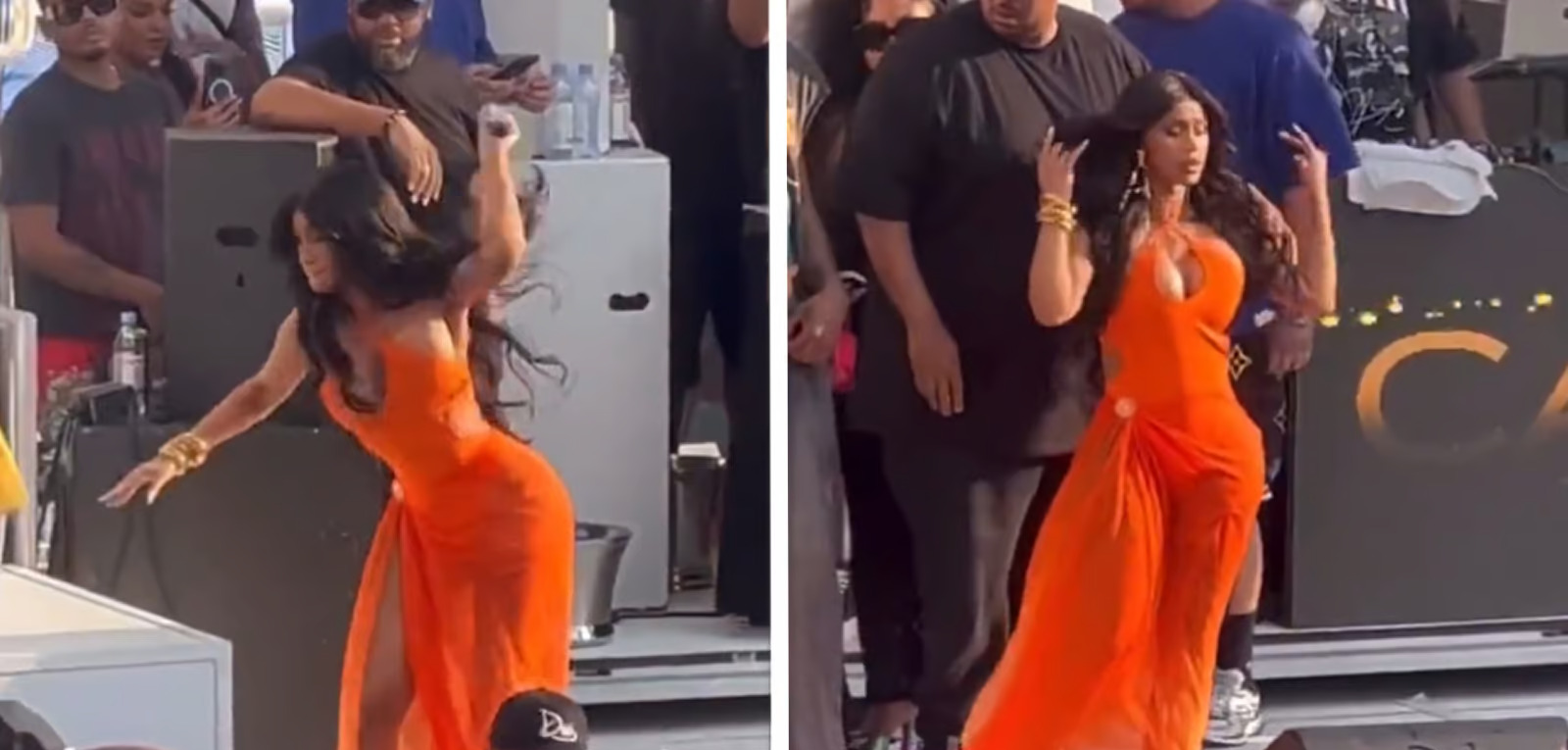 Nữ rapper Cardi B “chọi” thẳng micro vào khán giả