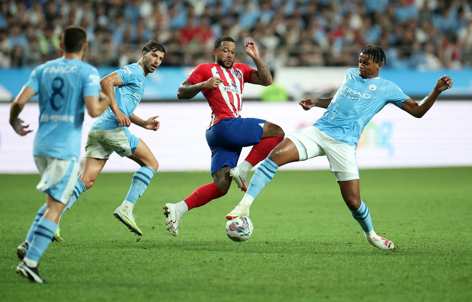 Haaland im tiếng, Man City thua Atletico Madrid ở Seoul