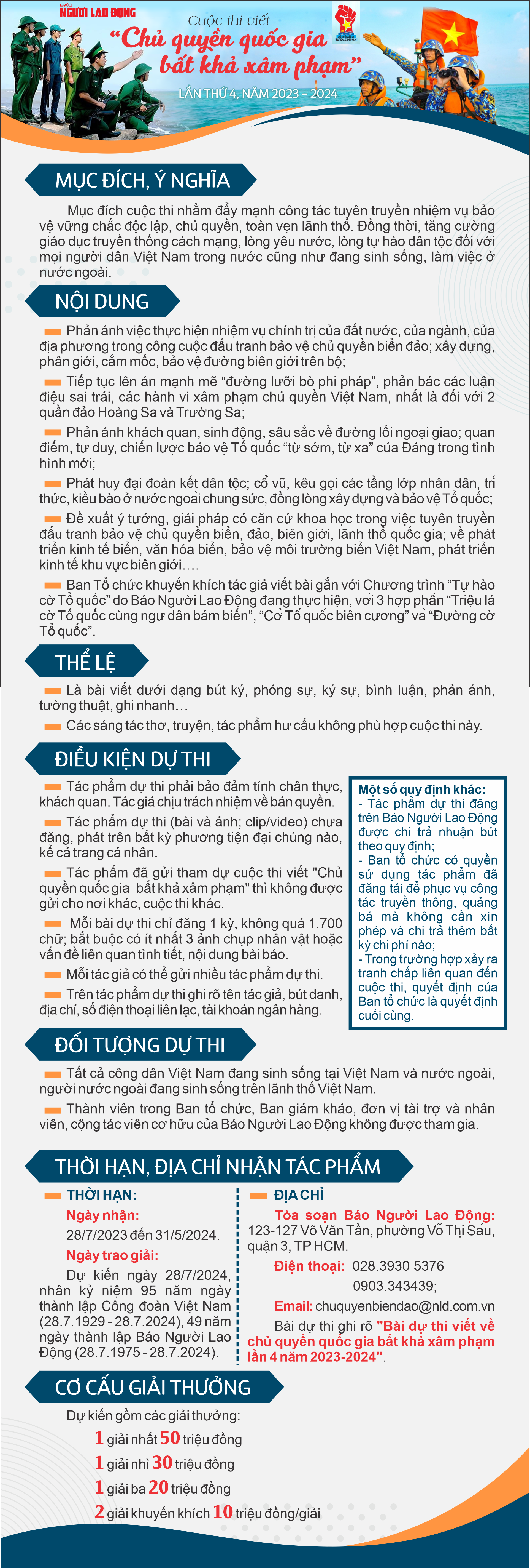 Hấp dẫn cuộc thi viết &ldquo;Chủ quyền quốc gia bất khả x&acirc;m phạm&rdquo; v&agrave; cuộc thi ảnh &ldquo;Thi&ecirc;ng li&ecirc;ng cờ Tổ quốc&rdquo; - Ảnh 1.