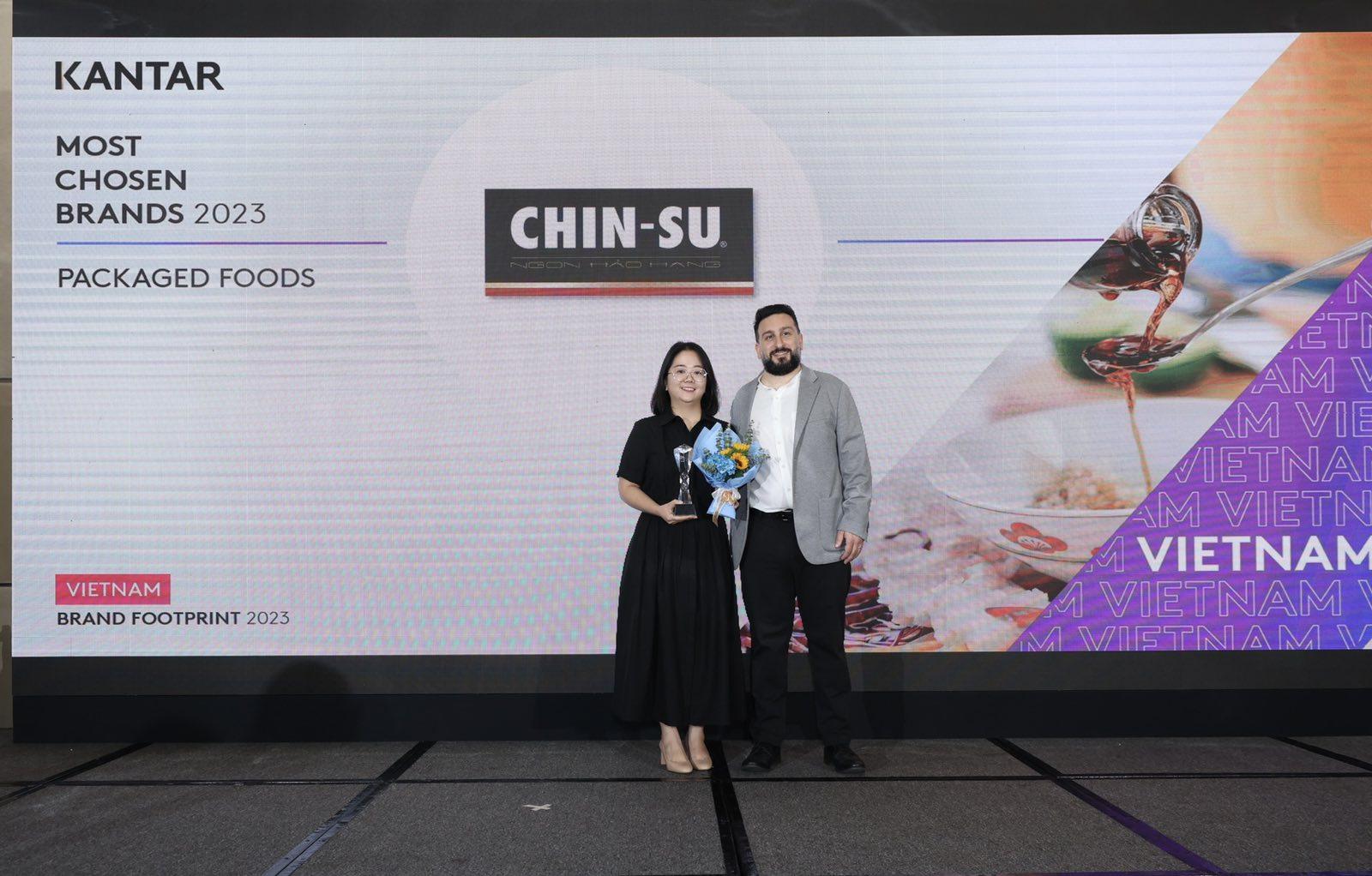 Chin-su khẳng định vị thế trong “Dấu chân thương hiệu tại Việt Nam 2023” - Ảnh 1.