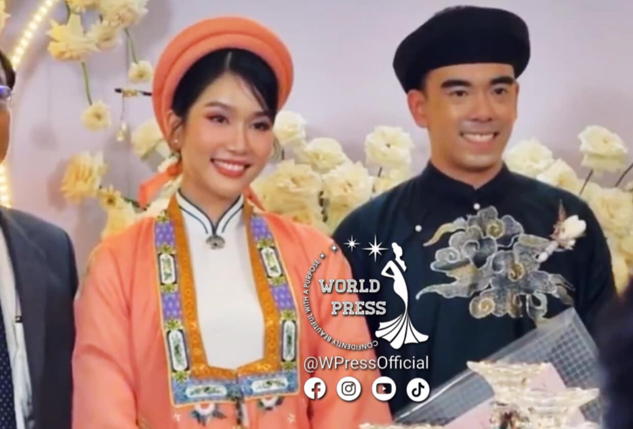 Á hậu Phương Anh rạng ngời trong lễ vu quy