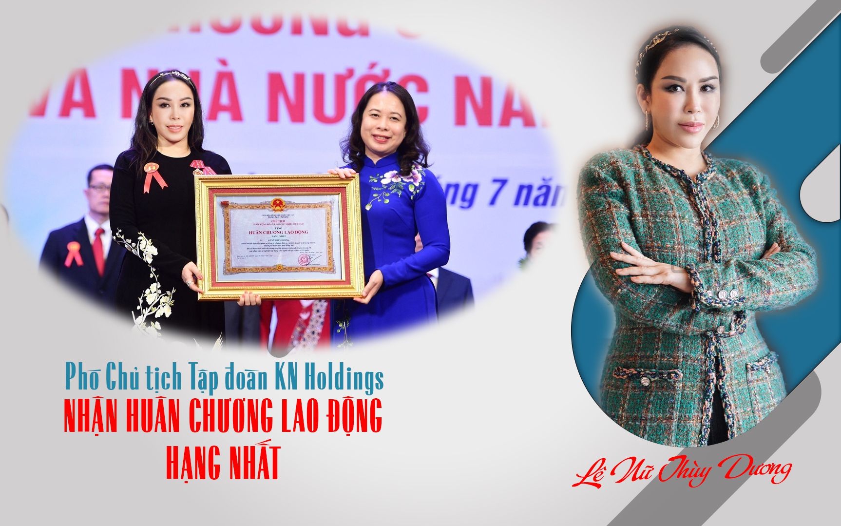 Ph&oacute; Chủ tịch Tập đo&agrave;n KN Holdings nhận Hu&acirc;n chương Lao động hạng Nhất