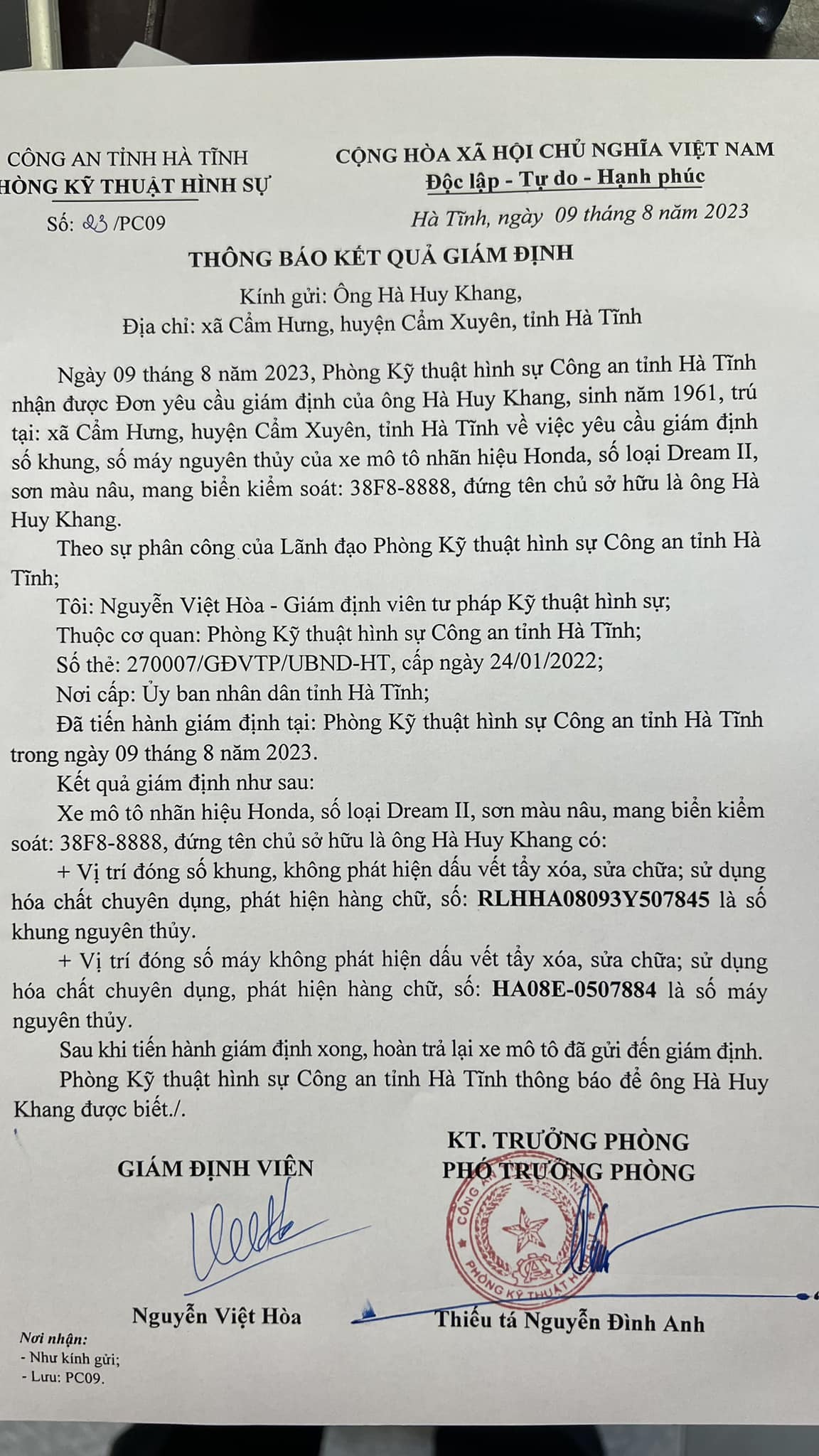 T&igrave;nh tiết mới vụ 2 người c&ugrave;ng khẳng định l&agrave; chủ nh&acirc;n biển số xe tứ qu&iacute; 8888 - Ảnh 3.