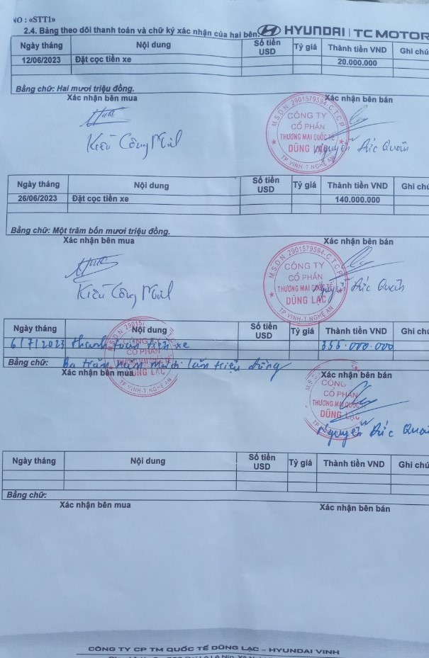Chuyển đủ tiền cho nhân viên đại lý Hyundai, khách hàng vừa nhận xe đã bị thu hồi - Ảnh 2.