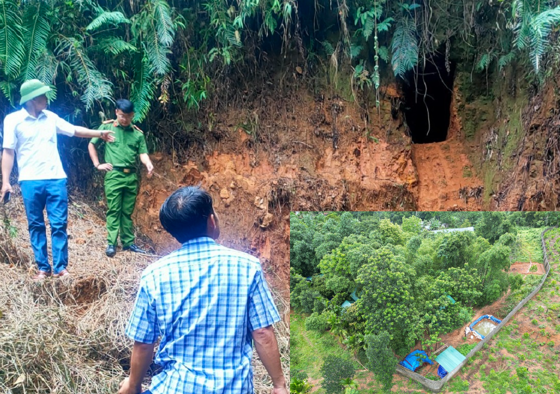 Bất thường khu đất bên trong có nhiều người làm chuyện mờ ám dưới hầm sâu