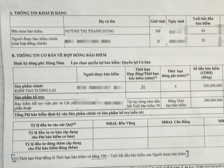 Tá hỏa vì phát hiện tiền gửi tiết kiệm thành hợp đồng bảo hiểm thời hạn 82 năm